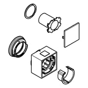 Grohe - Temperaturwählgriff 49091 eckig für THM-Fertigmontagesets chrom