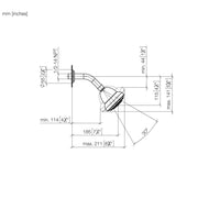 Dornbracht - Kopfbrause MADISON 2850836006 platin gebürstet