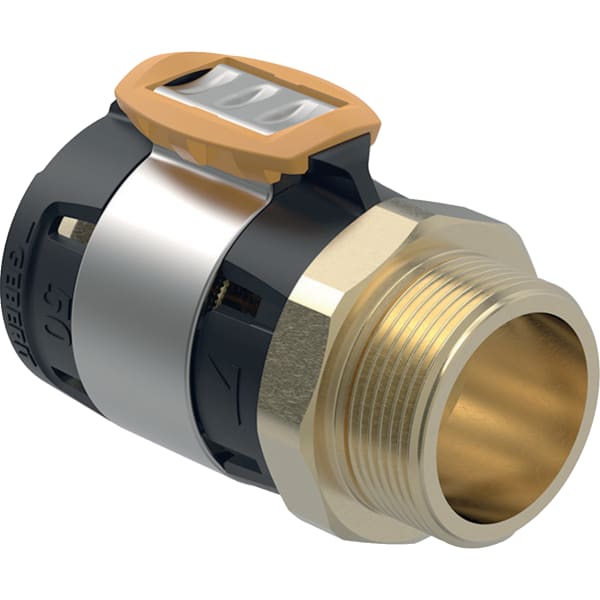 Geberit Vertriebs - FlowFit Übergang mit Aussengewinde SiBr d63-R2