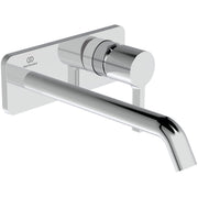 Ideal Standard - Wand-Waschtischarmatur JOY, BS2, eckige Rosette, Ausld.225mm, Chrom