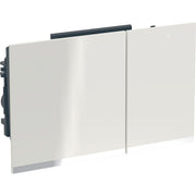 Geberit Vertriebs - Omega60 BetPl., für 2-Mengen-Sp. Square, sand-grau / verspiegelt