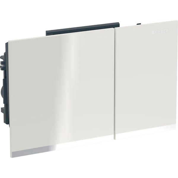 Geberit Vertriebs - Omega60 BetPl., für 2-Mengen-Sp. Square, sand-grau / verspiegelt