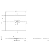 VILLEROY & BOCH - Quaryl-Duschwanne A18 1200x900x40mm weiß