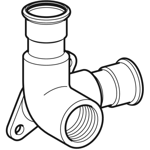 Geberit Vertriebs - Mapress Edelstahl Eckanschlusswinkel 90Gr d18-Rp1/2, L:4,3cm