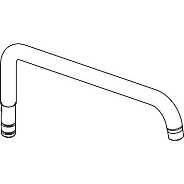 Hansgrohe - Brausearm 400mm chrom