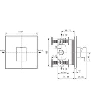 Ideal Standard - IS UP-Brausearmatur Extra Chrom