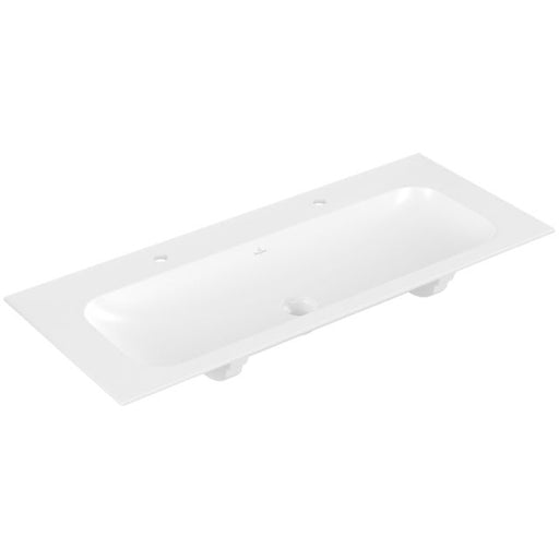 VILLEROY & BOCH - Schrankwaschtisch Finion 1200x500mm re-eckig 2HL. o. ÜL. Stone White cplus