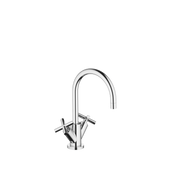 Dornbracht - Waschtisch 1-Locharmatur TARA 22513892 Kreuzgriff chrom