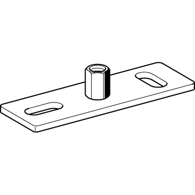 Sikla - Grundplatte Stabil M10 120x40x4mm 138343