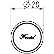 Ideal Standard - Zierkappe Retro-Kreuzmischer 013.291.000.030, Froid, edelmessing