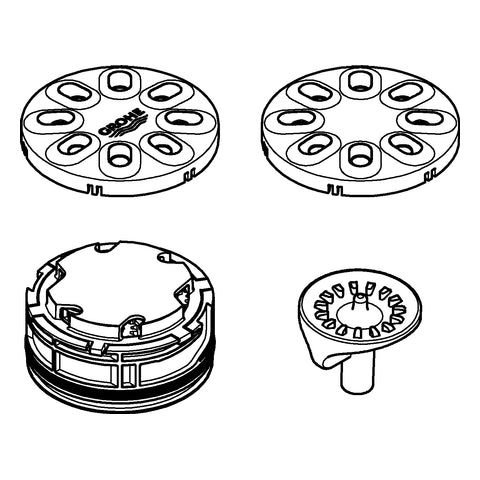 Grohe - Brauseboden 48348 chrom