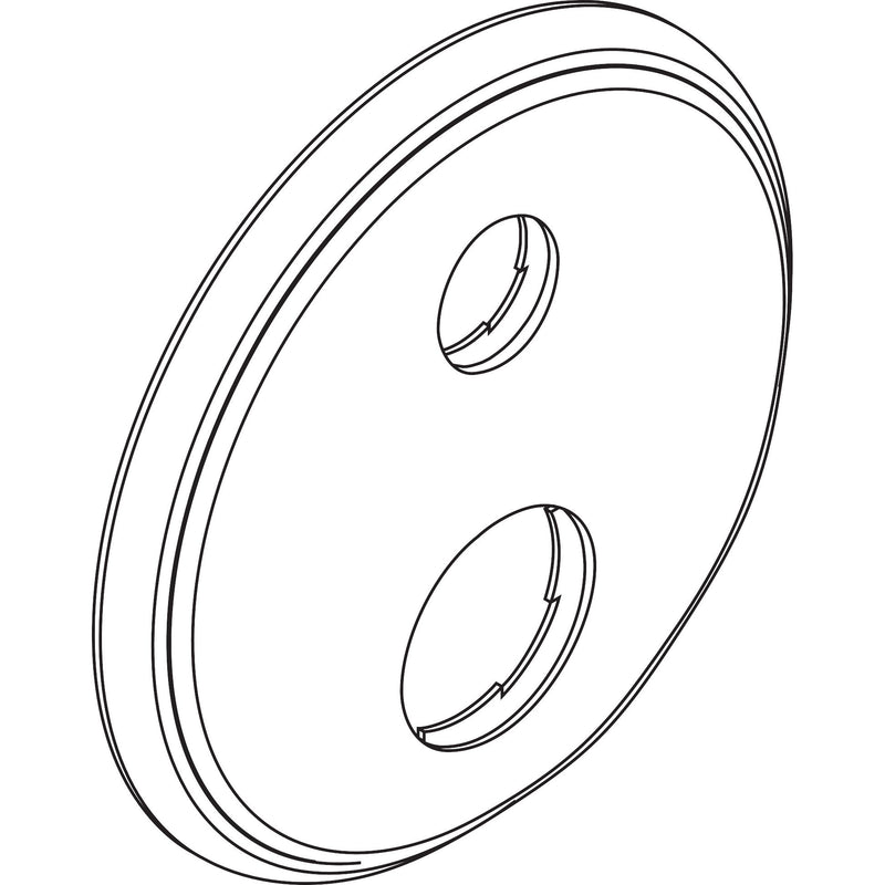 Hansgrohe - Rosette Axor Montreux Thermostat UP Ab-/Umstellventil polished nickel