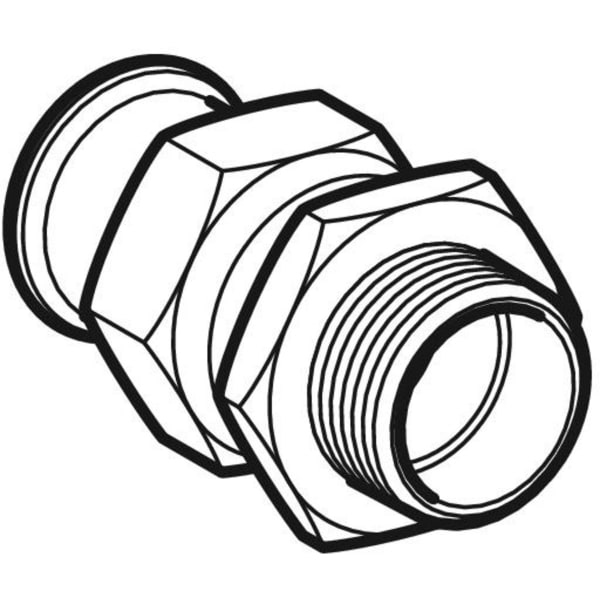 Geberit Vertriebs - Niro Übergangsverschraubung Durchmesser: 42mm - 11/2 AG, # 35369