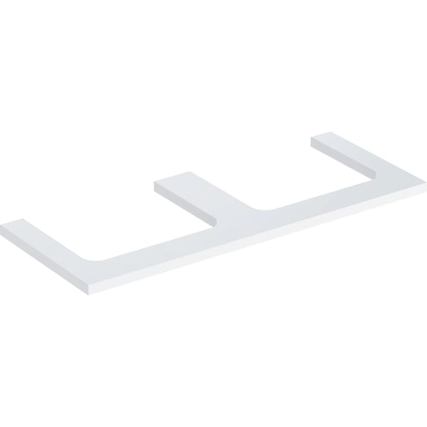 Geberit Vertriebs - ONE WT-Platte, Aus re/li, für AWT 120x3x47cm, weiß hgl