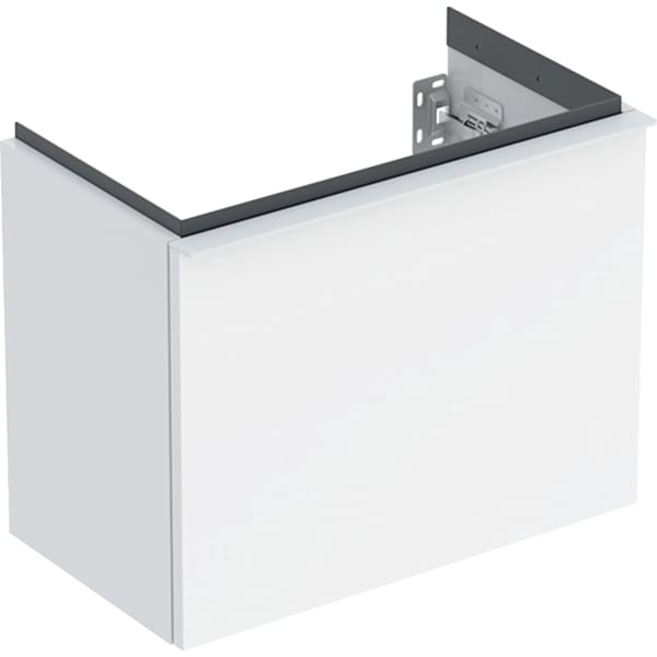 Geberit Vertriebs - iCon Unterschrank für HWB, 1 Schubl. 52x41,5x30,7cm, weiß hgl./Gr. weiß matt