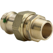 Viega - Verschraubung SANPRESS 2265 flachdichtend 15mm x 3/4 AG Rotguss