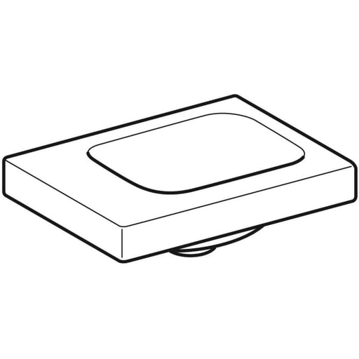 Geberit Vertriebs - iCon Light Handwaschbecken 38x28cm ohne Hahnloch li, ohne Überlauf, weiß