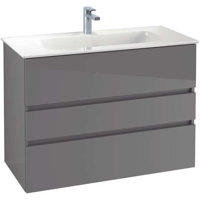 VILLEROY & BOCH - Möbelset 06 A18 Waschtisch 1000mm WT-Unterschrank 3 Auszüge PJ=Oak