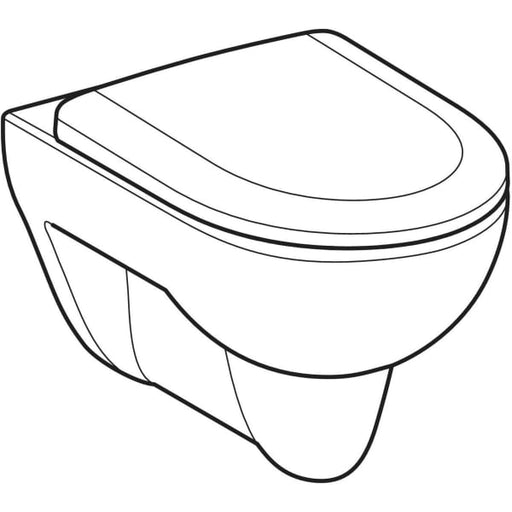 Geberit Vertriebs - Wand-WC RENOVA Tiefspüler mit WC-Sitz, weiß