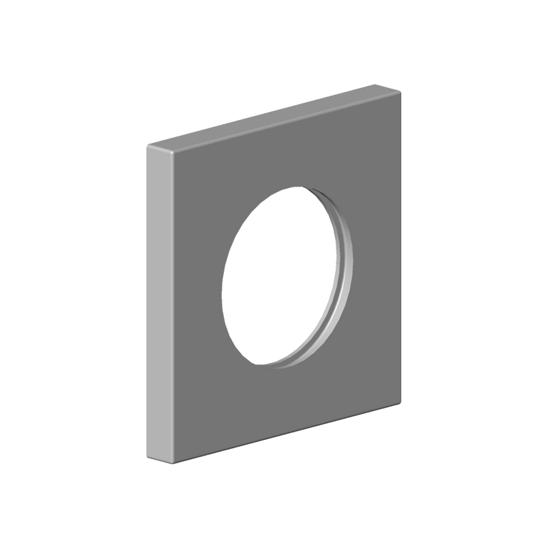 Dornbracht - Rosette Ersatzteile 092778039 80 x 80 x 9 x D. 45,7 mm chrom