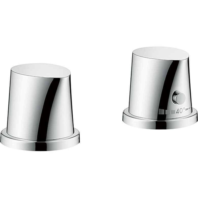 Hansgrohe - 2-Loch Thermostat AXOR Starck Organic F-Set chrom Wannenrandmontage