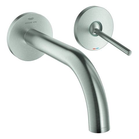 Grohe - 2-L-WT-Wandbatterie Atrio 29410 FMS Ausladung 185mm supersteel