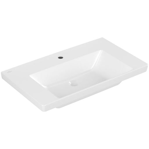 VILLEROY & BOCH - Schrankwaschtisch Subway 3.0 800x470 mm Rechteck 1HL. o. Überlauf Weiß Alpin
