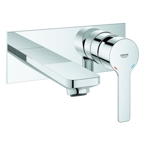 Grohe - 2-Loch-WT-Wandbatterie LINEARE 19409 Fertigmontageset chrom