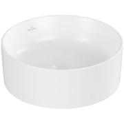 VILLEROY & BOCH - Aufsatzwaschtisch COLLARO 4A1840 400mmDurchmesser Rund Stone White C
