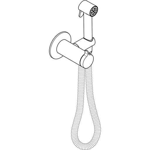 Hansgrohe - Bidette Handbr. Axor Bidette Showers f.Mischwasser rund m.Schlauch 1250mm chr