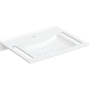 Geberit Vertriebs - Waschtisch AGILO, Varicor, 700x550mm mit Ausschnitte, m. Hl., o. Ül., weiß