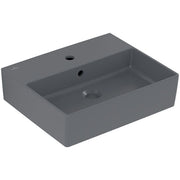 VILLEROY & BOCH - WT Memento 2.0 500x420mm re-eckig 1HL. m. ÜL. geschliffen Graphite cplus