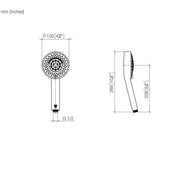 Dornbracht - Handbrause übergreifend neutral 28012979 6,8 l/min platin gebürstet