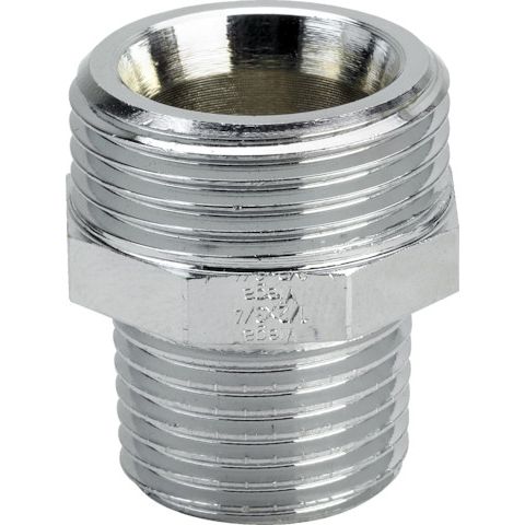 Viega - Gewindestutzen 1 x 1/2 AG 3246, Rotguss verchromt