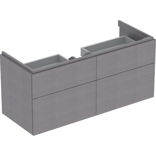 Geberit Vertriebs - Unterschrank XENO2 f. WT m. B:120cm m. 4 Schubl., 117,4x53x46,2cm, scul.grau