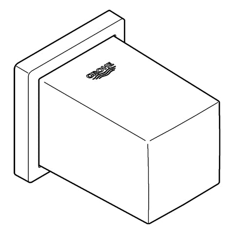 Grohe - Wandanschlussbogen EUPHORIA CUBE 27704 Außengewinde eigensicher chrom