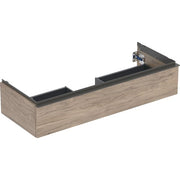 Geberit Vertriebs - iCon Unterschrank für WT, 1 Schubl. 118,4x24,7x47,6cm, Nussbaum hi./Gr. Lava