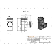 Gebr. Ostendorf - HTsafeEA Abzweig DN 90x75 87 Grad