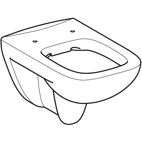 Geberit Vertriebs - T-WC RENOVA NR. 1 PLAN, spülrandlos 4,5/6 l, wandh. KeraTect weiß(alpin)