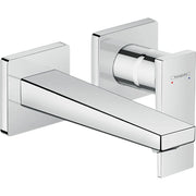 Hansgrohe - 2-Loch Waschtischarmatur Unterputz METROPOL F-Set chrom kurzer Auslauf