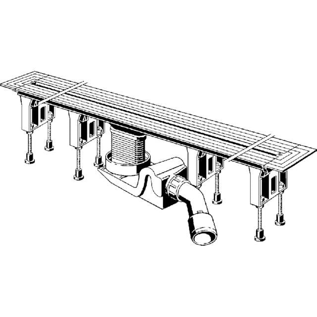 Viega - Duschrinnen-Grundkörper ADVANTIX Vario 4965.10 300-1200mm Kunststoff