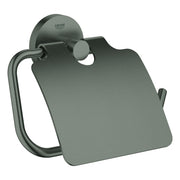 Grohe - WC-Papierhalter ESSENTIALS 40367 mit Deckel hard graphite geb