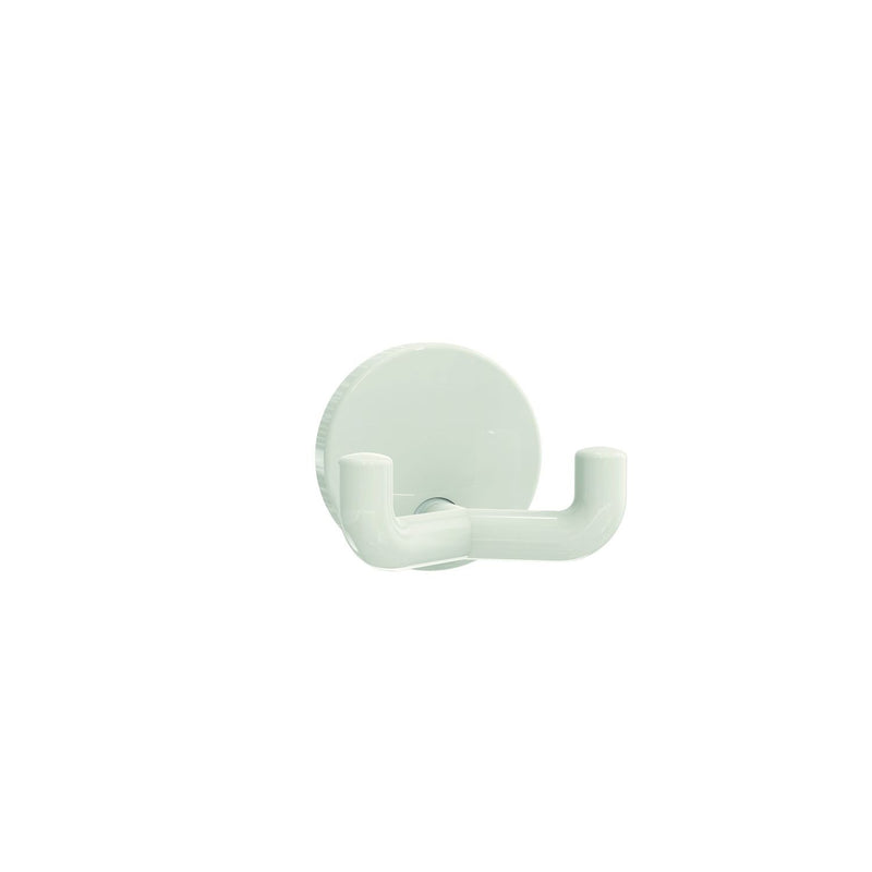 HEWI Heinrich Wilke - Haken doppelt 477.90.025 d:50x43,5mm reinweiß