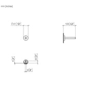 Dornbracht - Reservepapierhalter META 02 83590979-06 138x88x90 platin gebürstet