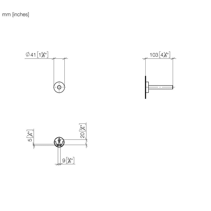 Dornbracht - Reservepapierhalter META 02 83590979-06 138x88x90 platin gebürstet