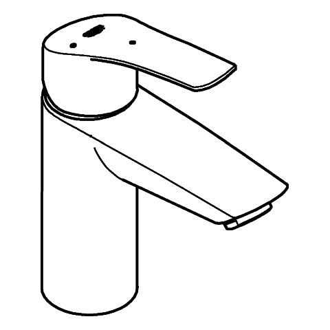 Grohe - EH-WT-Batterie EUROSMART 32154_3 S-Size MST kalt glatter Körper chrom