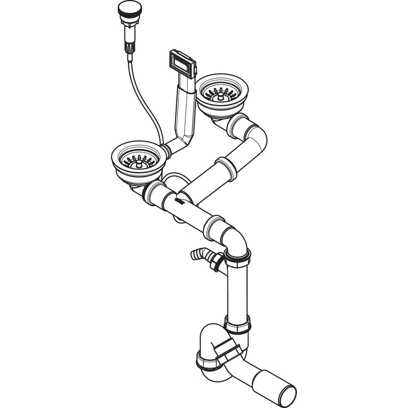 Hansgrohe - automatische ALG f. Doppelbecken S41