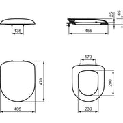 Ideal Standard - WC-Sitz TIZIO K7015 weiß