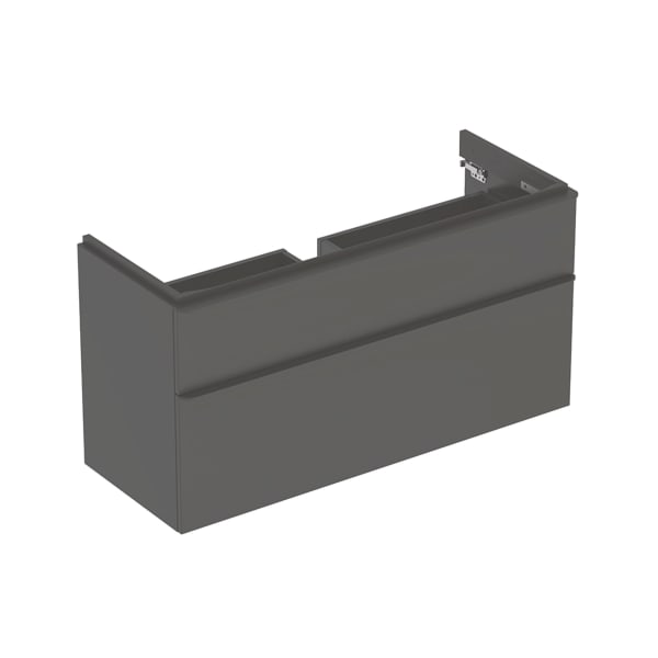 Geberit Vertriebs - Smyle Square US für WT, m. 2 Schubl. 118,4x61,7x47cm, lava