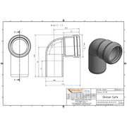 Gebr. Ostendorf - Safe Bogen DN/OD58 87Grad